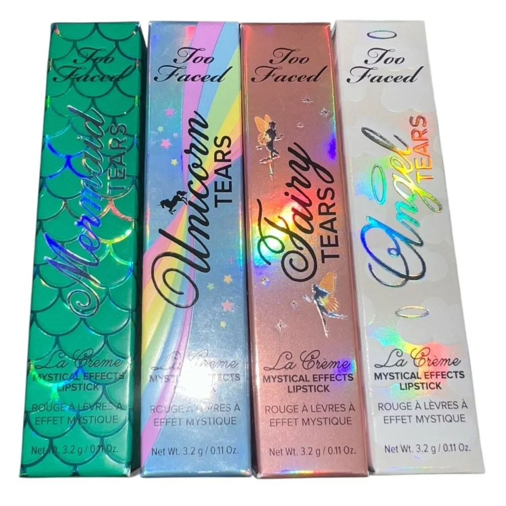 RARE!🦄🧜♀️NWB Too Faced La Crème Mystical Effects Lipstick Collection FULL SET! - Picture 2 of 4